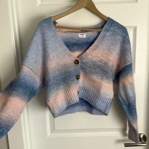 Cotton on, small v-neck, button down sweater